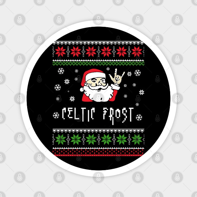 celtic frost santa metal Magnet by mantaplaaa